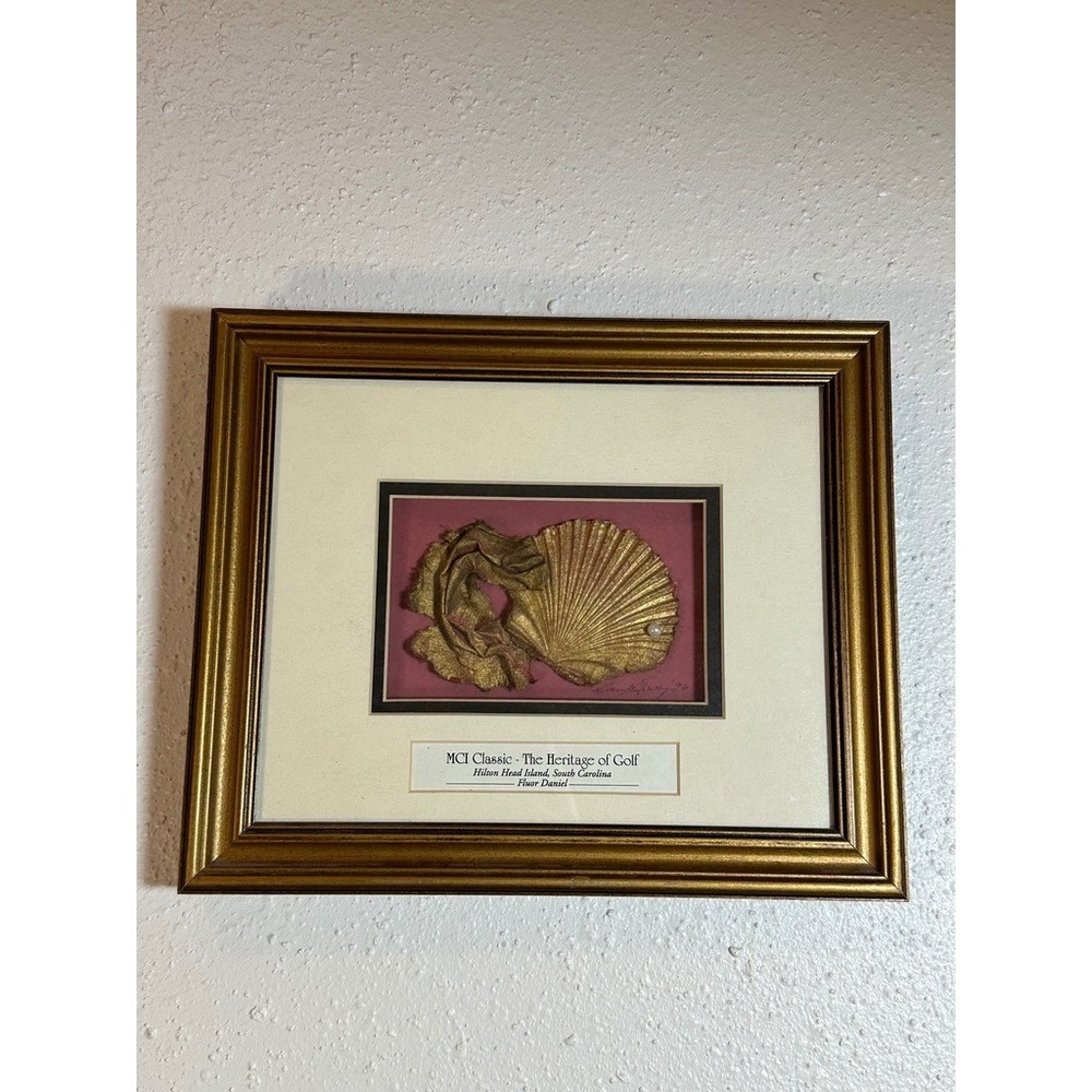 MCI Classic The Heritage of Golf 1996 Carol Alway Framed‎ Paper Art Hilton Head
